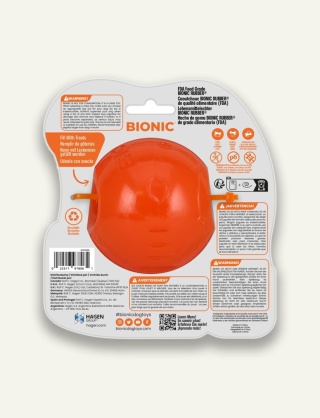 BIONIC Piłka dla psa L 8,2 cm - wytrzymały gryzak i zabawka do aportowania