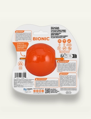 BIONIC Piłka dla psa M 6,7 cm - wytrzymała zabawka do gryzienia i aportowania