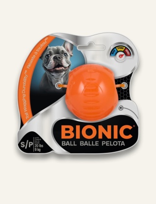 BIONIC Piłka dla psa S 5,8 cm trwała zabawka do gryzienia i aportu