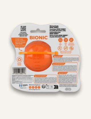 BIONIC Piłka dla psa S 5,8 cm trwała zabawka do gryzienia i aportu