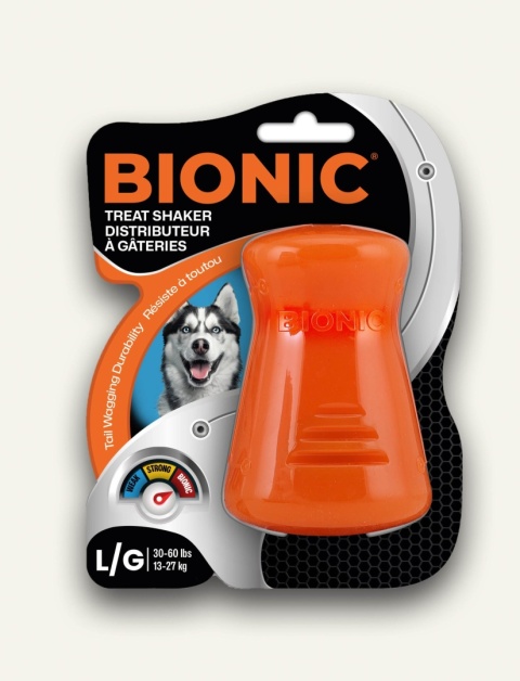 BIONIC Treat Shaker L 10,4 cm - gryzak interaktywny na przysmaki dla psa