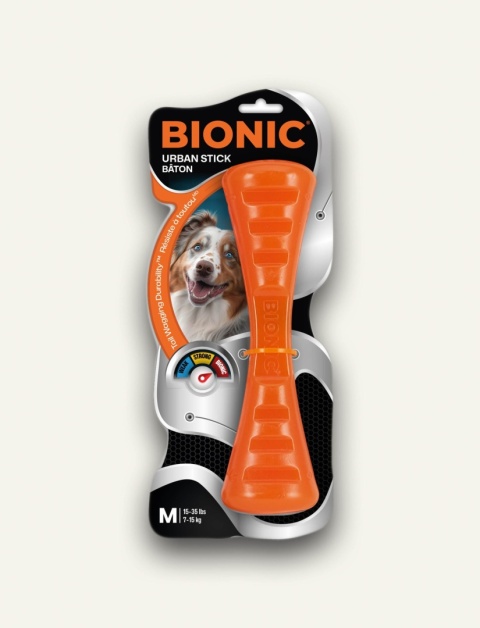 BIONIC Urban Stick M 23 cm - wytrzymały gryzak i zabawka do aportowania dla psa