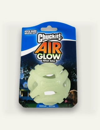 CHUCKIT! Max Glow Air Fetch Ball - piłka dla psa Medium 6,5 cm
