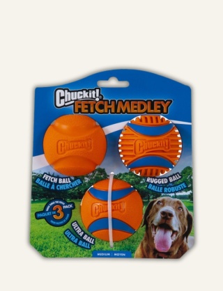 Chuckit! Fetch Medley Medium III - zestaw 3 piłek dla psa