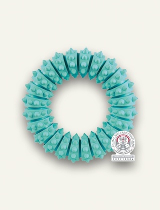 Denta Fun Obręcz dla psa - zabawka i pielęgnacja zębów, guma naturalna, miętowy smak, ø 12 cm