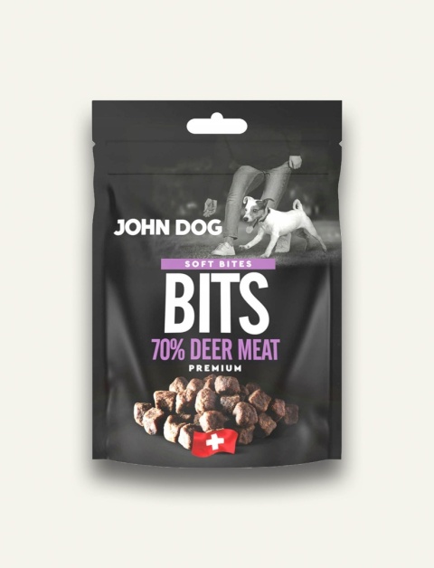 JELEŃ - John Dog Soft Chapsy Jeleń 70% - przysmak półmiękki dla psa, 100 g