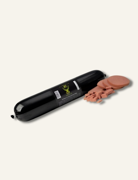Mirals kiełbasa dla psa z jelenia 800 g naturalny przysmak treningowy-kawałki