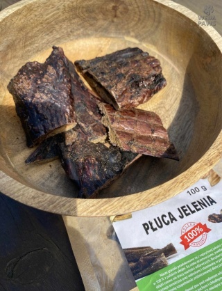 JELEŃ – płuca jelenia naturalny delikatny gryzak dla psa 100 g