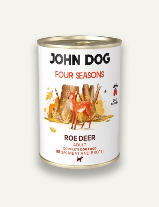 John Dog Four Seasons Sarna 400 g - monobiałkowa karma mokra dla psa