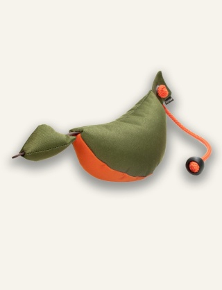 Kaczka Dummy Large khaki-pomarańczowa - aport treningowy dla psa myśliwskiego