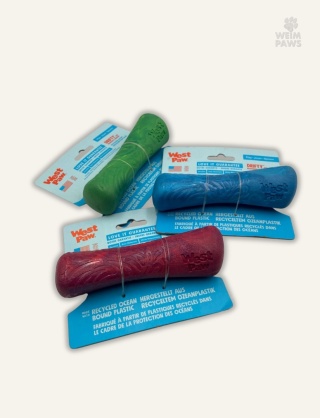 Kijek dla psa West Paw Drifty S 14,5 cm - czerwony