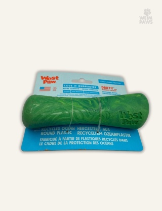Kijek dla psa West Paw Drifty S 14,5 cm - zielony