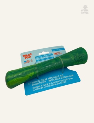 Kijek, gryzak dla psa West Paw Seaflex Drifty L 21,5 cm - zielony