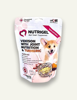 NUTRIGEL przysmak dla psa Dziczyzna z suplementami na stawy 150 g