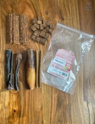 Naturalny zestaw gryzaków Dziki STUFF – dziczyzna 250 g