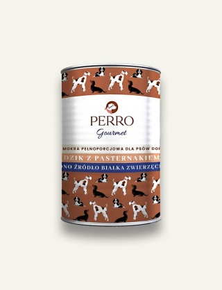 PERRO Dzik z pasternakiem 400 g - monobiałkowa karma mokra dla psa