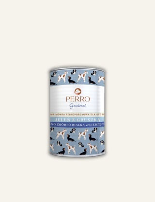 PERRO Gourmet JUNIOR Jeleń z gruszką - mokra karma monobiałkowa dla szczeniąt