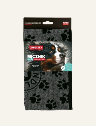Ręcznik dla psa i kota 30x80 cm ZWOLTEX Best Friend czarny