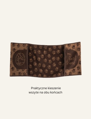 Ręcznik dla psa i kota 30x80 cm ZWOLTEX Best Friend brązowy