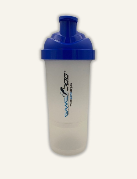 Shaker 600 ml z pojemnikiem na proszek - Game Dog Smart