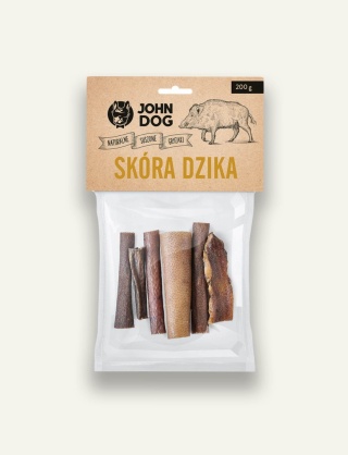 Skóra dzika - suszony gryzak dla psa, małe kawałki