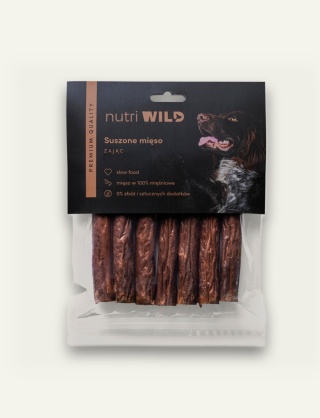 Suszone mięsne patyczki z zająca 7 szt. - przysmak dla psa