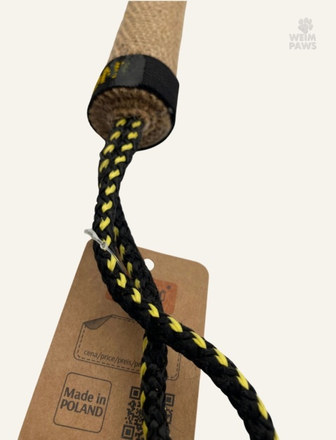 Szarpak z juty dla psa 25 cm  z rączką
