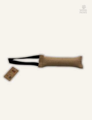 Szarpak z juty dla psa z jednym uchwytem 6 × 28 cm - wąż