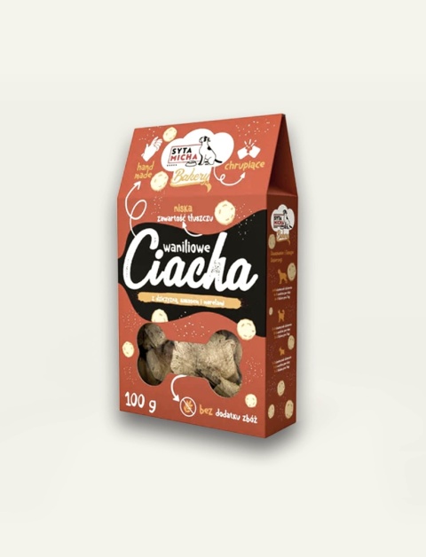 Waniliowe ciacha z dziczyzną, kokosem i morelami 100 g