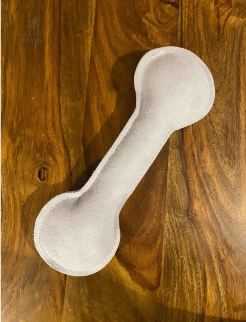 Zabawka dla psa kość z naturalnej skóry 26 cm